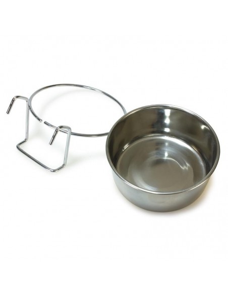 COMEDERO LORO INOX. 8cm.Con Gancho COMEDERO LORO INOX. 8cm.Con Gancho