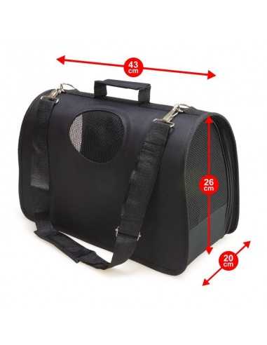 TRANSPORTIN NEGRO 43x24x26cm.