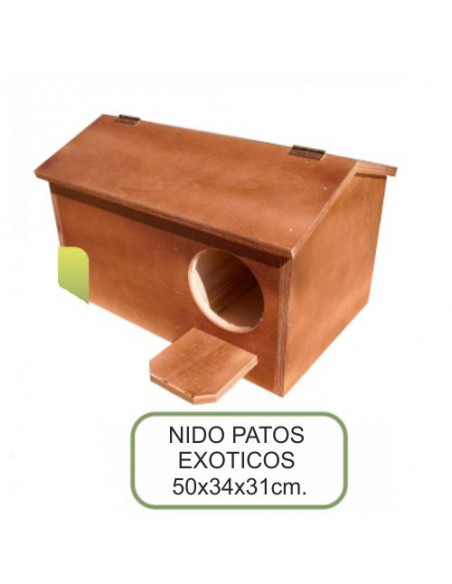 NIDO MADERA PATOS EXOTICOS