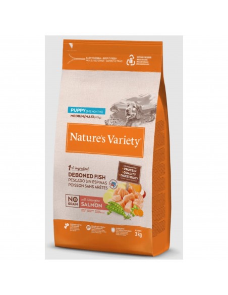 NATURES VARIETY N.G. PUPPY MEDIUM SALMON 3Kg