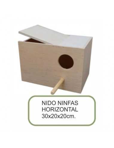 NIDO MADERA NINFAS HORIZONTAL