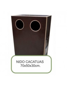NIDO MADERA CACATUAS