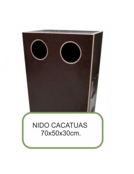 NIDO MADERA CACATUAS