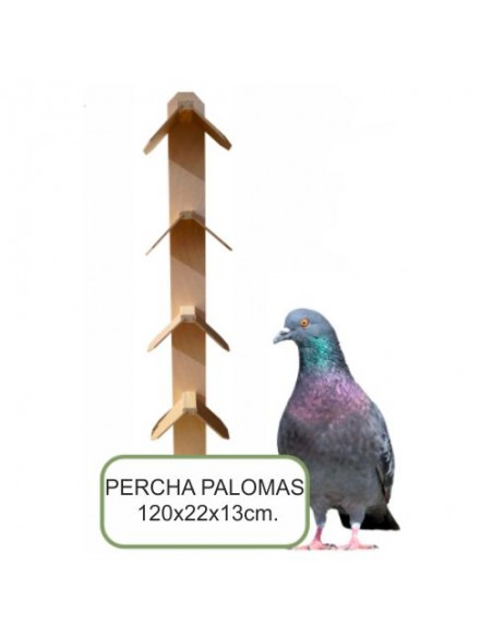 PERCHA MADERA PALOMAS
