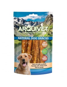 SNACK TWIST CON POLLO ENROLLADO 100gr Arquivet