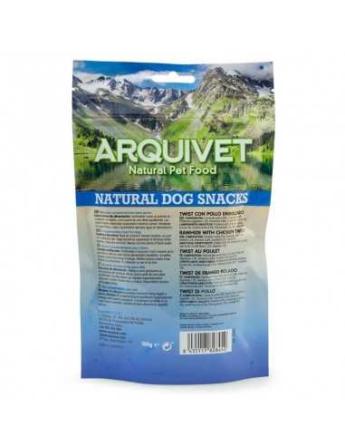 SNACK TWIST CON POLLO ENROLLADO 100gr Arquivet