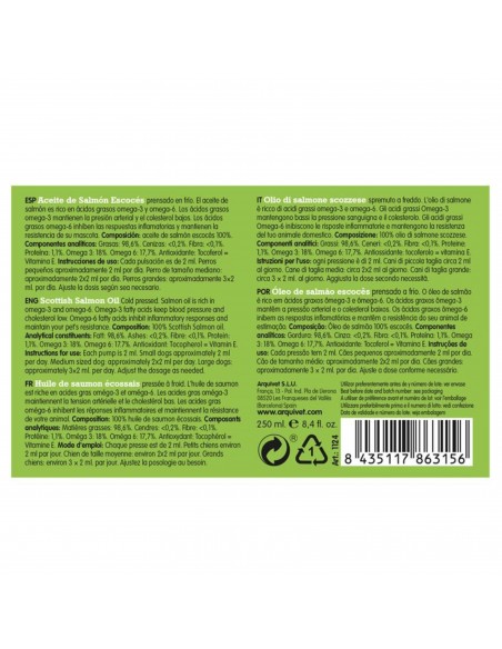 ACEITE DE SALMON 250ml. Arquivet