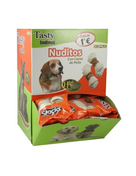 NUDITOS CON CARNE Bolsa 2x12 gr. Caja 40 Und.