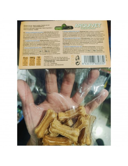 HUESO PRENSADO PIEL 5cm. 12gr./ 12 uds.