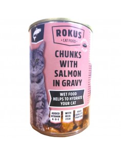 LATA GATOS 415 GR. SALMON ROKUS