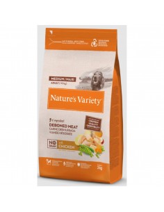 NATURES VARIETY NO GRAIN ADULT MEDIUM POLLO 3 KG