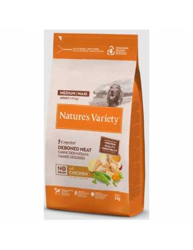 NATURES VARIETY NO GRAIN ADULT MEDIUM POLLO 3 KG