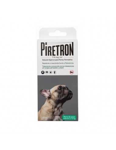 Pipeta PIRETRON 715 mg/ml Spot on PERRO 1 ml. 1Ud. Menos de 15 Kg.