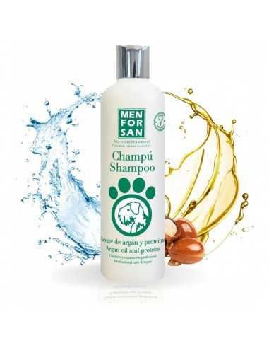 Menforsan CHAMPU Aceite de ARGAN y PROTEINAS 300ml.