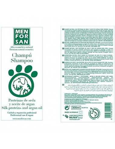 Menforsan CHAMPU Aceite de ARGAN y PROTEINAS 300ml.