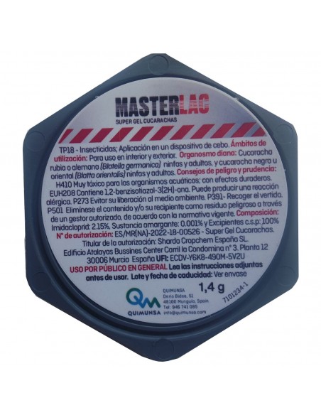 MASTERLAC Super Gel TRAMPA CUCARACHAS 2 x 1,4gr.