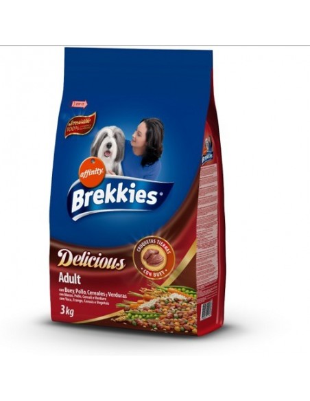 BREKKIES DELICIOUS BUEY 3 KG.