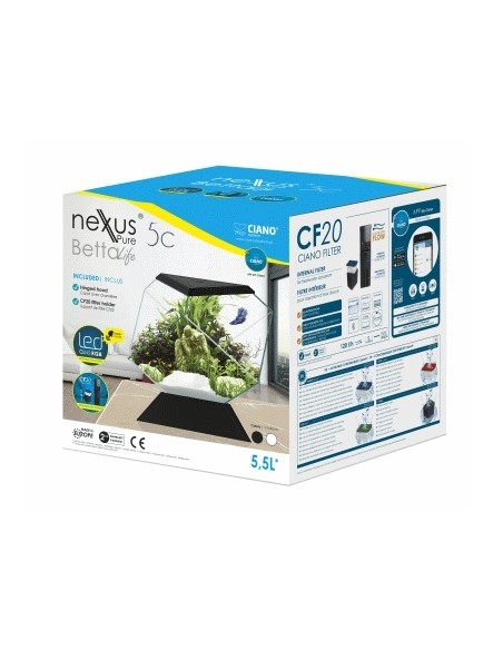 ACUARIO NEXUS 5C BETTA LIFE. NEGRO
