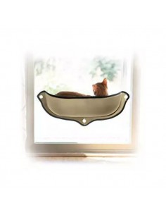 CAMA CON VENTOSAS PARA GATO. Gris Perla