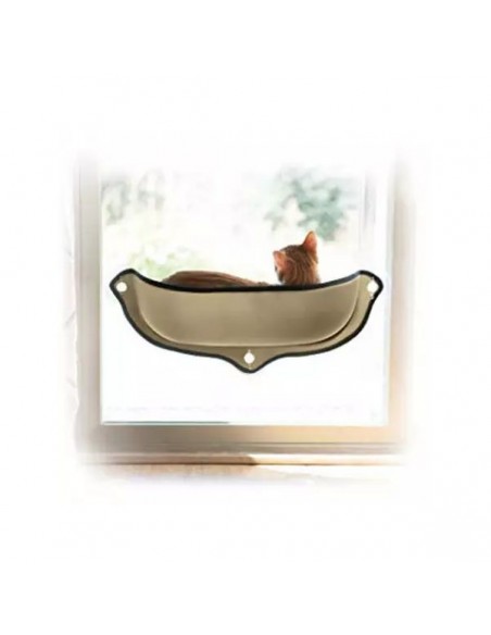 CAMA CON VENTOSAS PARA GATO. Gris Perla