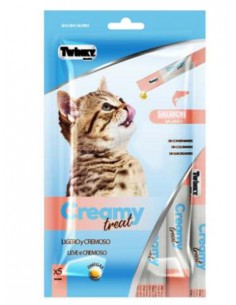 Snack CREMA con Salmon 5x15gr.Gatos