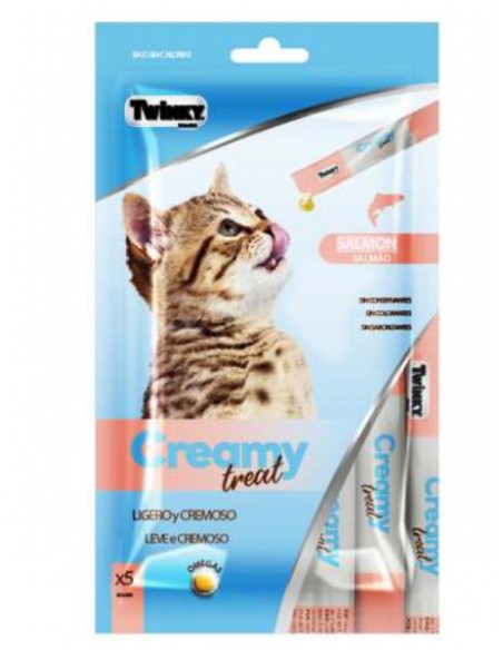 Snack CREMA con Salmon 5x15gr.Gatos