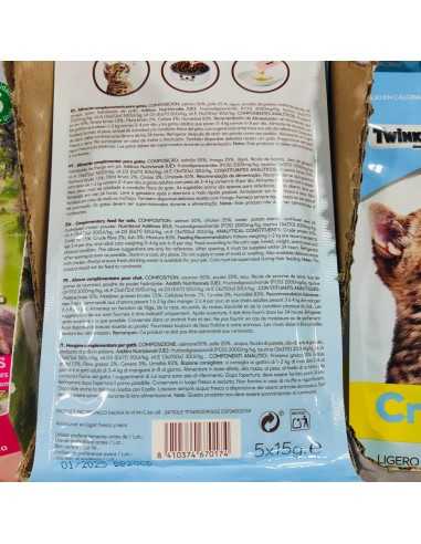 Snack CREMA con Salmon 5x15gr.Gatos