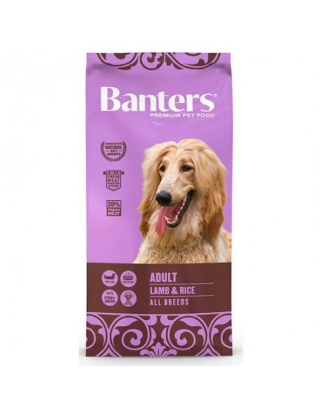 BANTERS DOG ADULT LAMB&RICE 3KG.