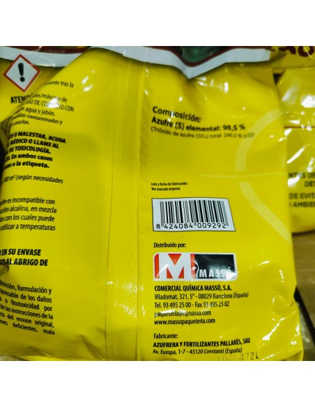 AZUFRE ESPOLVOREO 1 KG. AZUFRE ESPOLVOREO 1 KG.