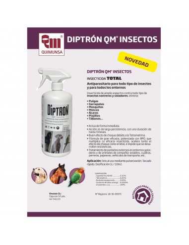 DIPTRON QM INSECTOS CABALLO/PERRO INSECTICIDA 1lt.