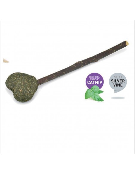 JUGUETE PALO CON CORAZON CATNIP