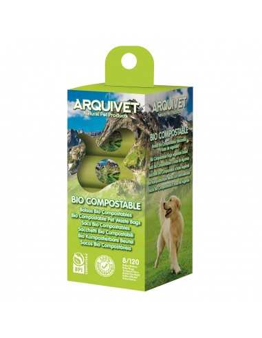 BOLSAS BIOCOMPOSTABLES 8 Rollos x 15 bolsas.