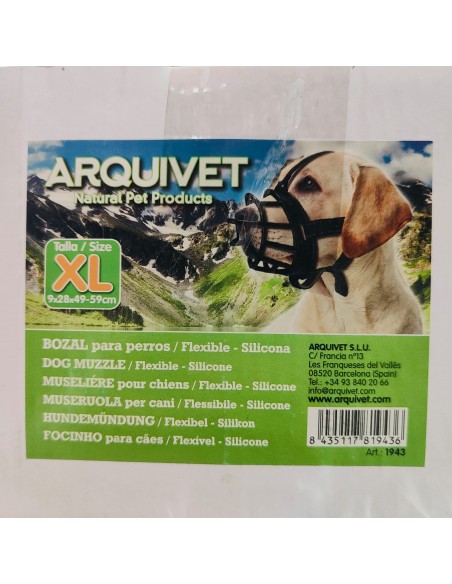 Bozal flexible-silicona XL 9x28x45-59cm.