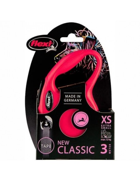 FLEXI NUEVO CLASSIC XS Cinta 3 mts. Rojo
