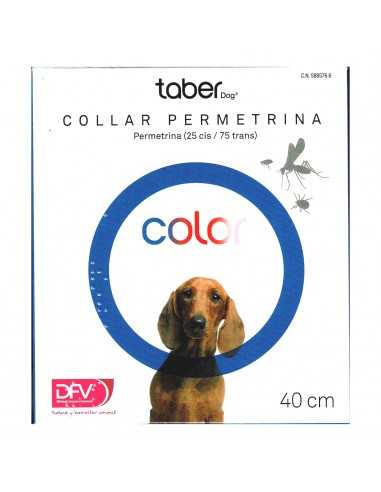 TABERDOG COLLAR PERMETRINA 60cm.AZUL