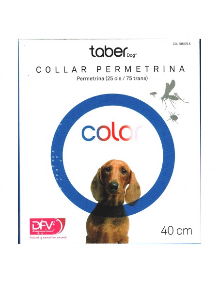TABERDOG COLLAR PERMETRINA 60cm.AZUL TABERDOG COLLAR PERMETRINA 60cm.AZUL