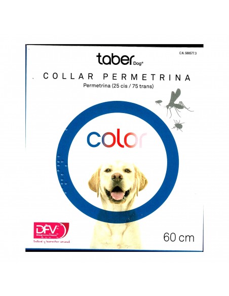 TABERDOG COLLAR PERMETRINA 75cm.ROJO