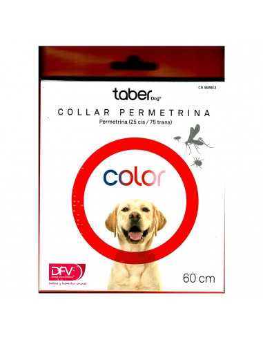 TABERDOG COLLAR PERMETRINA 75cm.ROSA