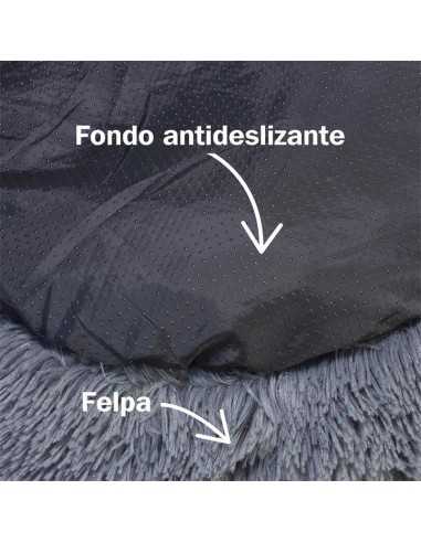 CAMA REDONDA SUAVE GRIS OSCURO 50cm.