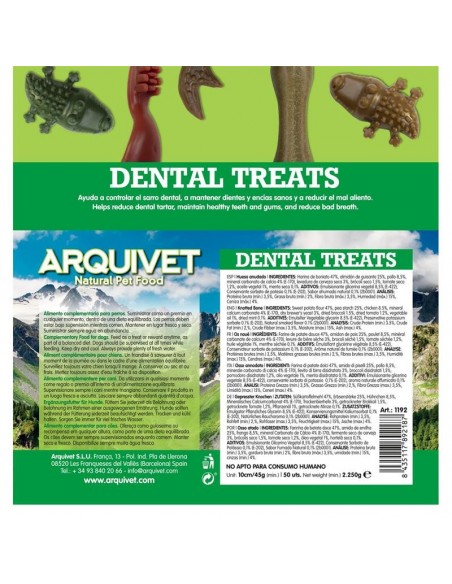 DENTAL TREATS HUESO ANUDADO 10 cms./45 grs.