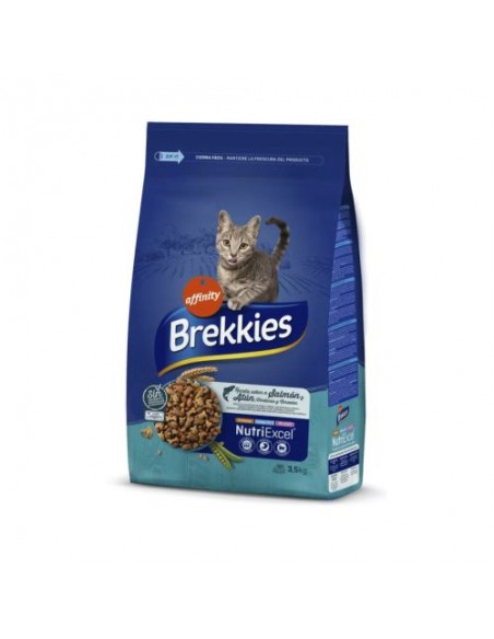 BREKKIES CAT REC SALMON 3,5 KG.