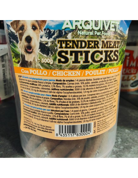 BARRITAS Tender Meat Sticks de Pollo 500gr.