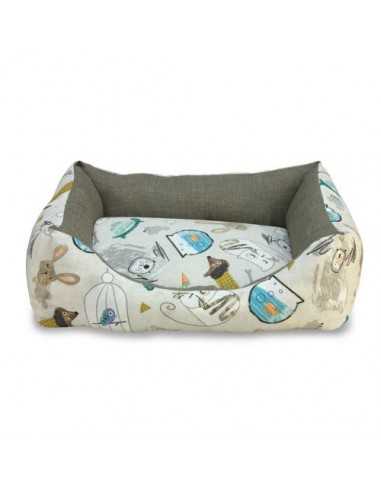 CAMA CUADRADA MASCOTAS EN CASA 50cm.