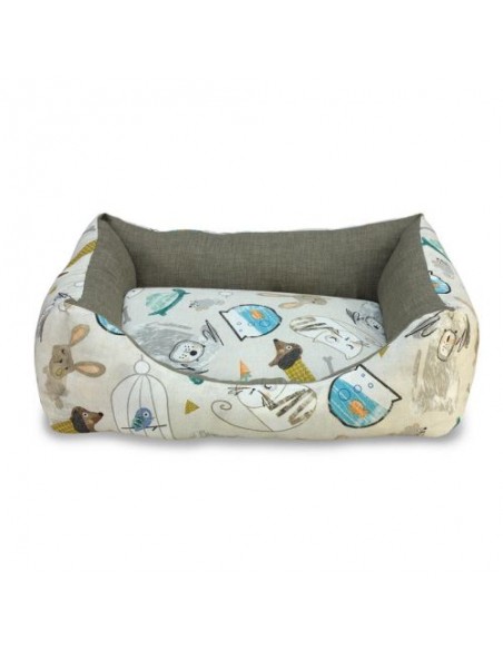 CAMA CUADRADA MASCOTAS EN CASA 50cm.