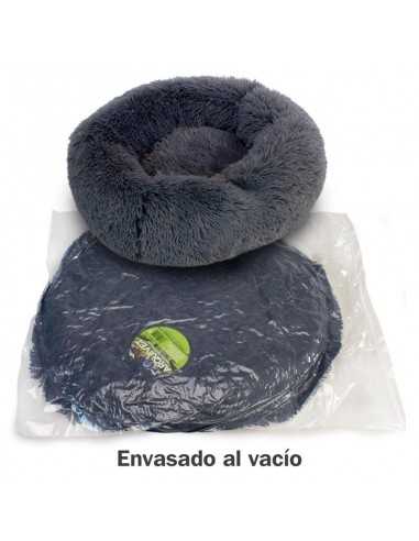 CAMA REDONDA SUAVE GRIS OSCURO 70cm.