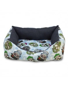 CAMA CUADRADA CALAVERAS 70cm.