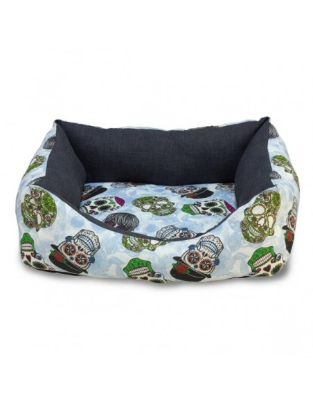 CAMA CUADRADA CALAVERAS 70cm.