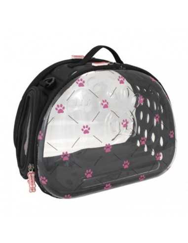 BOLSO TRANSPARENTE Plegable Pink Paws