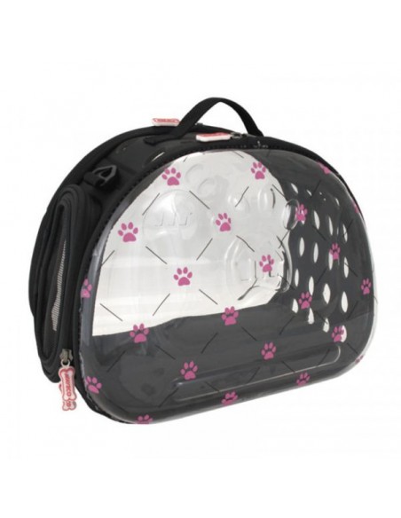 BOLSO TRANSPARENTE Plegable Pink Paws