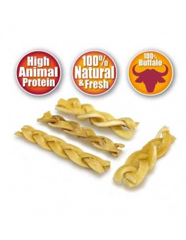 Trenzado de Piel de Búfalo - 100 gr. -12cm